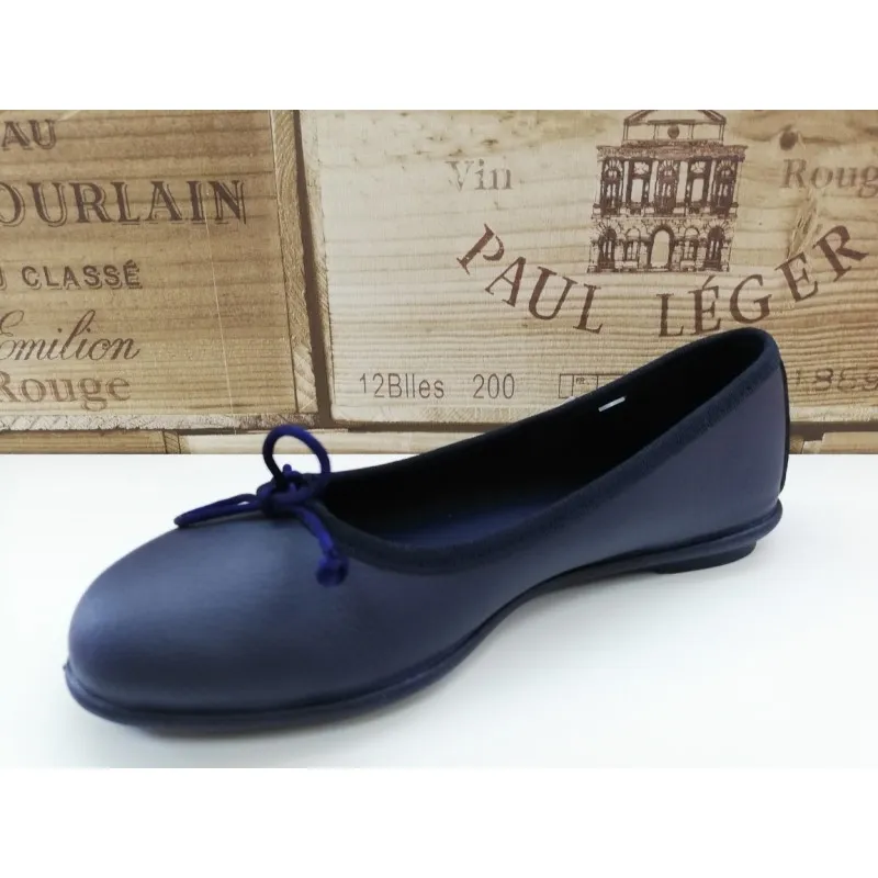Bailarina De Piel Lavable Marino TITANITOS 10050