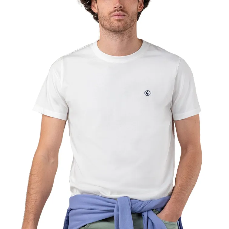 CAMISA HOMBRE  GANSO CAMISETA GARMENT DYED BLANCA