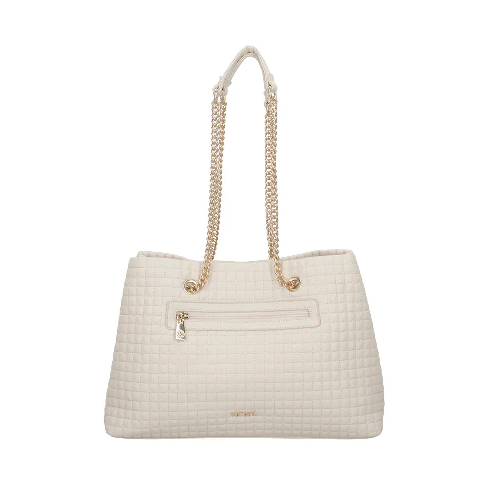 Cartera de hombro Versalles beige L