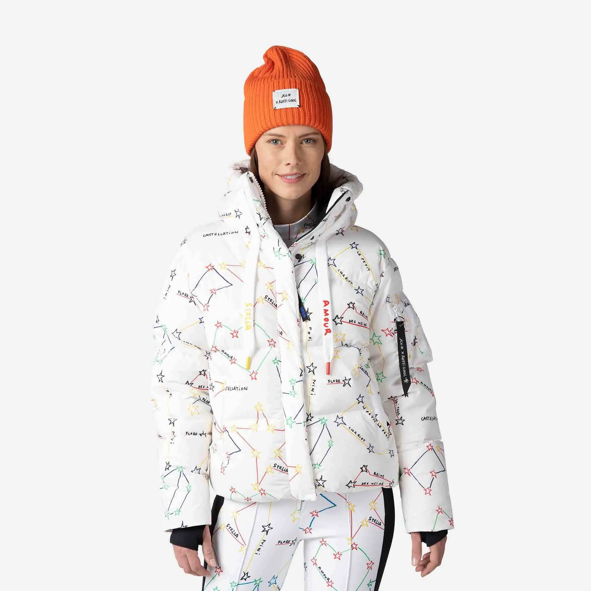 Chaqueta bomber JCC Modul Printed Down para mujer