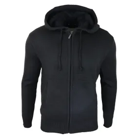 Chaqueta de jersey de sudadera con capucha masculina pelea de peleta forrada top invierno cálido y cálido