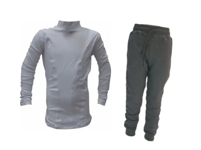 Conjunto invierno niño! pantalón algodón g + camiseta térmica bl