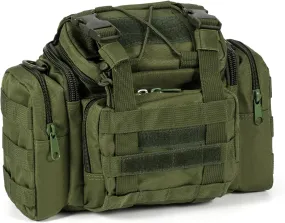 Dr.Fish Bolsa de almacenamiento de aparejos de pesca de gran capacidad  múltiples bolsillos  bolsa de hombro y cintura  resisten