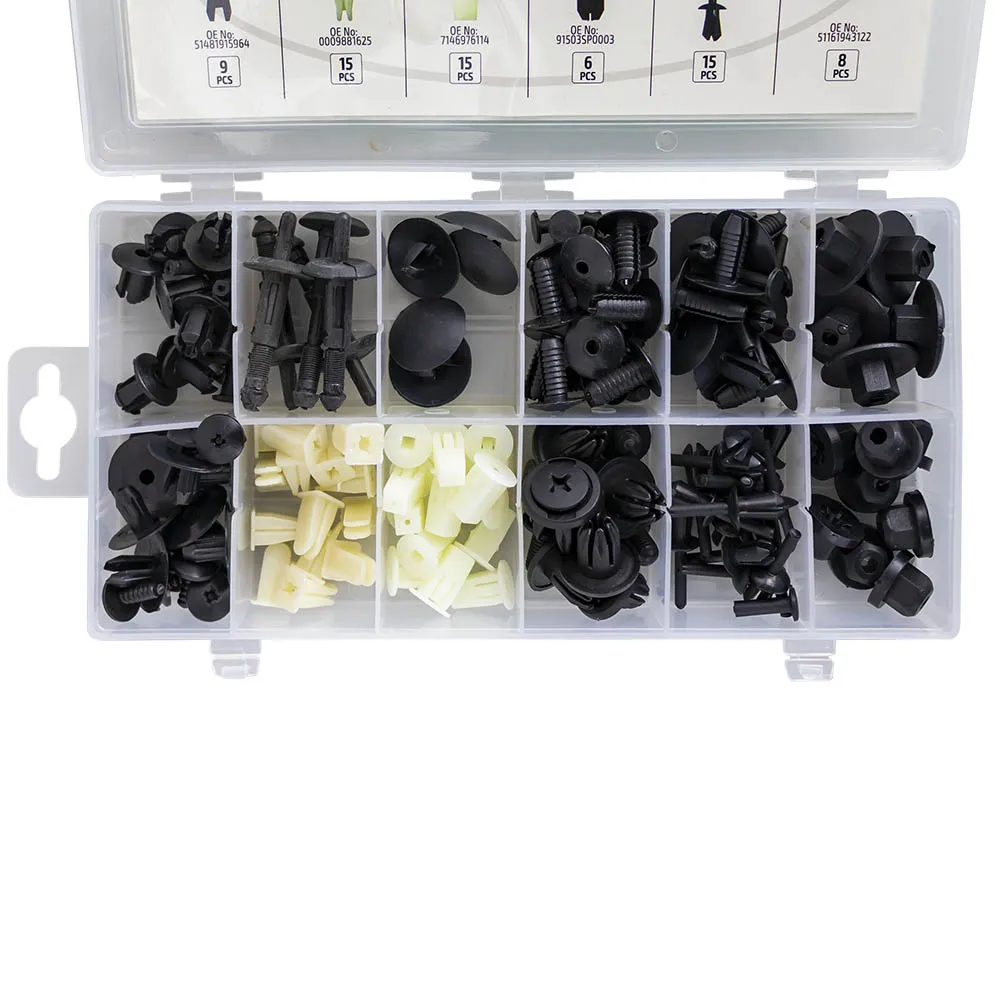ESTUCHE DE CLIPS BMW MINI 112 PCS PARA TAPICERÍA JBM 53720