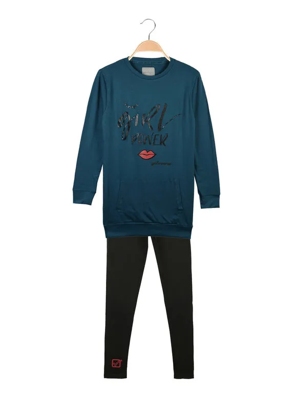 Givova Pijama de niña de algodón cálido