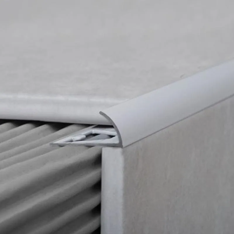 GUARDACANTO ARCO CURVO 12mm x 2,5m CROMO MATE