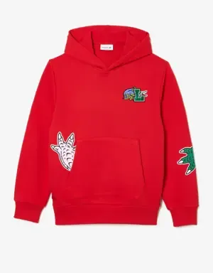 Lacoste Sudadera de hombre Lacoste Holiday con capucha y estampado de efecto cómic