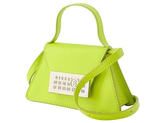 Maison Martin Margiela Bandolera - MM6 Maison Margiela - Cuero - Verde lima 