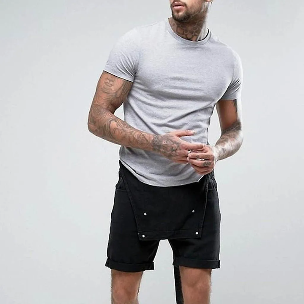 Mens Plus Pocket Jeans Overall Jumpsuit  Streetwear  Overall Suspender Pants FAN0480