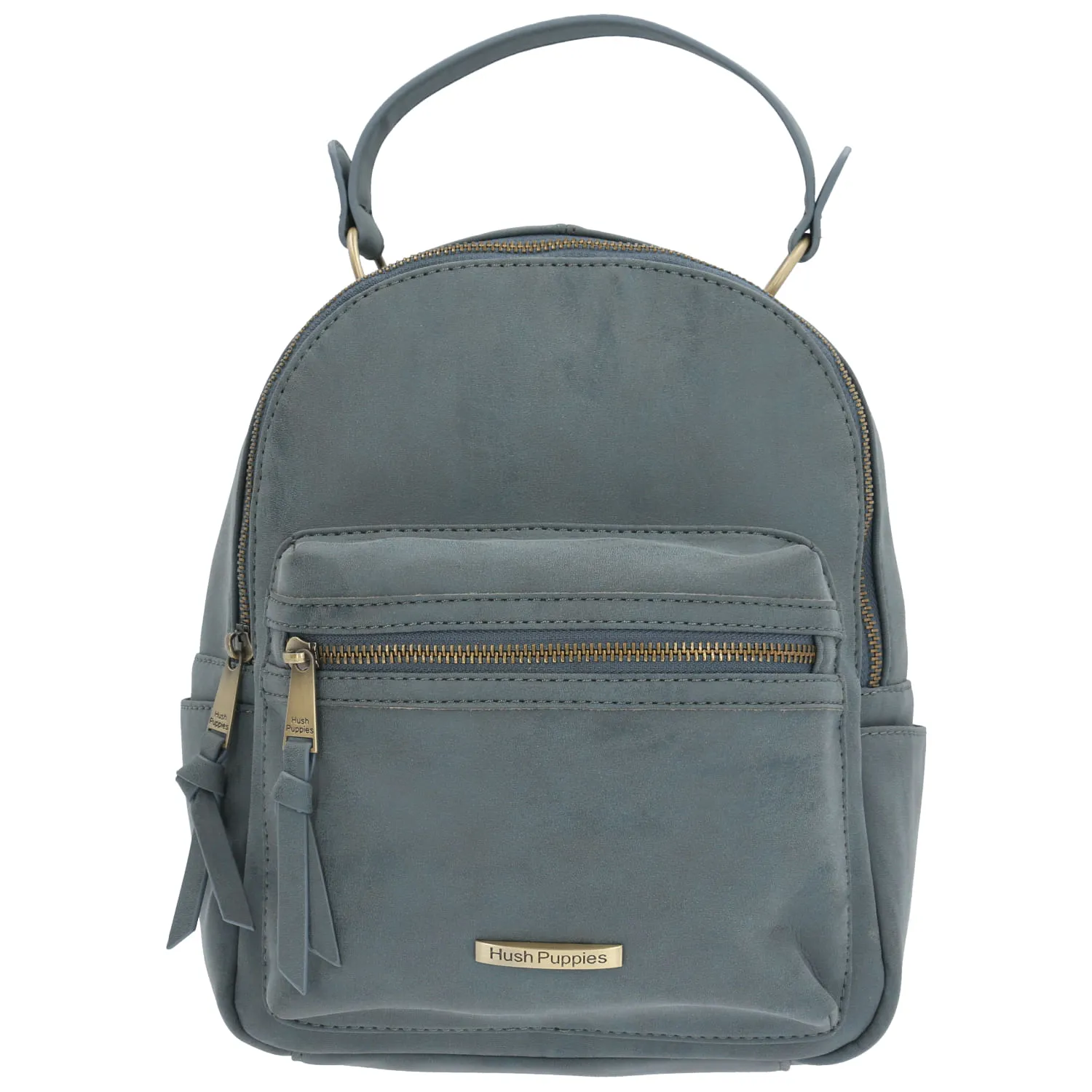 Mochila Ecocuero Mujer Craven Back Azul Hush Puppies