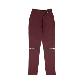 Palm Angels Zip Detail Straight Pants