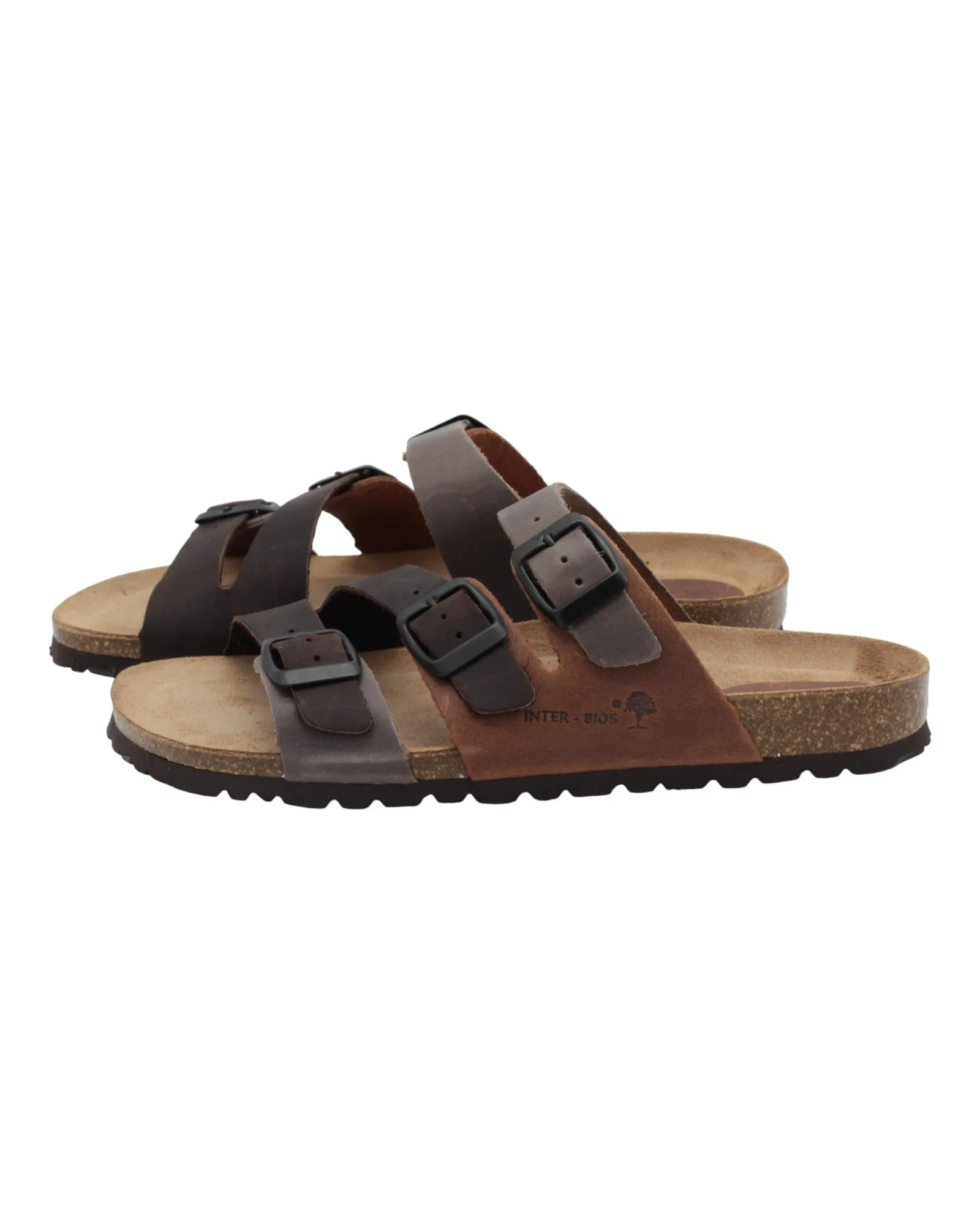 SANDALIAS DE MUJER INTER-BIOS 7213 EN MULTI-CUERO