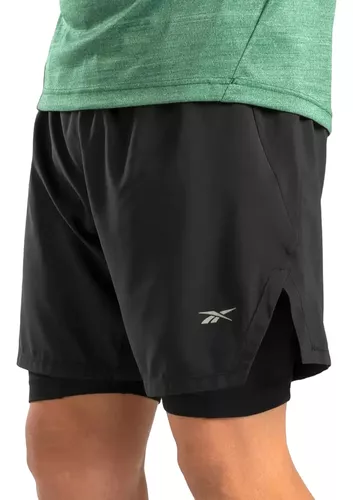 Short Deportivo Con Calza Reebok 2 En 1 Entrenamiento Hombre