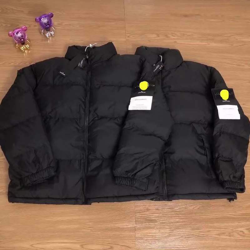 St0ne 23ss buffer tibia diseñador negro down parkas invierno para mujeres o hombres abrigo cálido tops negros rosa invierno