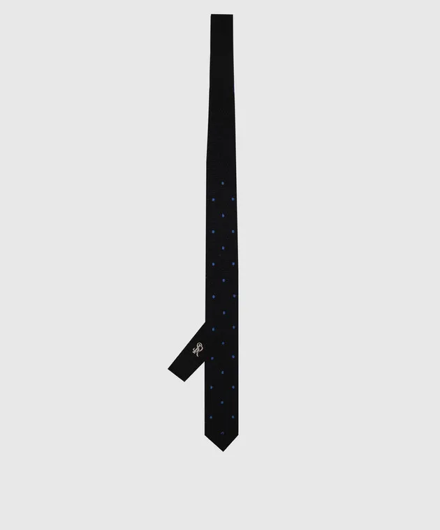 Stefano Ricci Children's tie in cashmere and silk with polka dots
