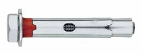 Taco fijacion  08x080mm ø 11 metalico cincado tornillo hex index