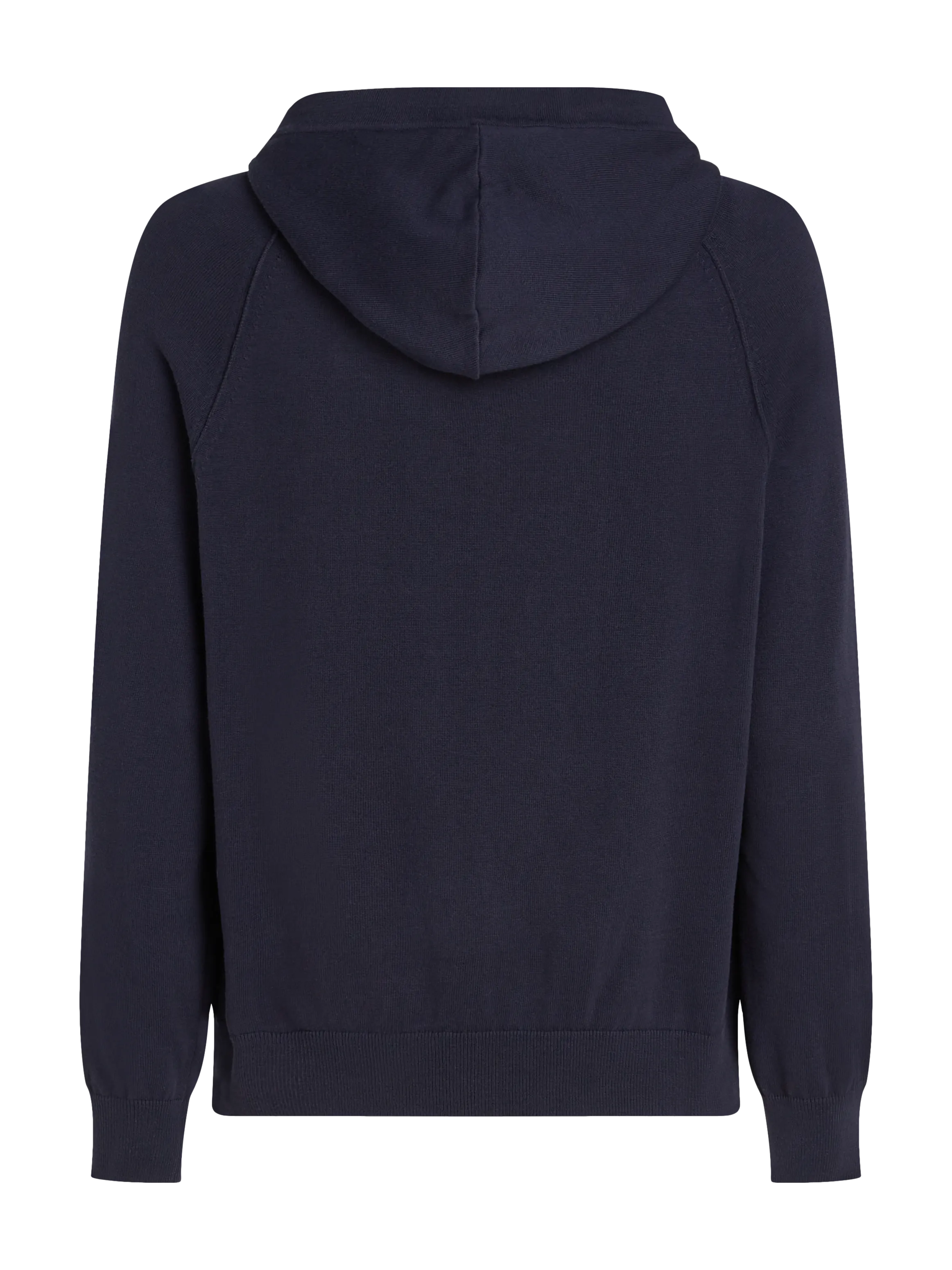 TOMMY HILFIGER Sudadera bordada de algodón orgánico con capucha en azul