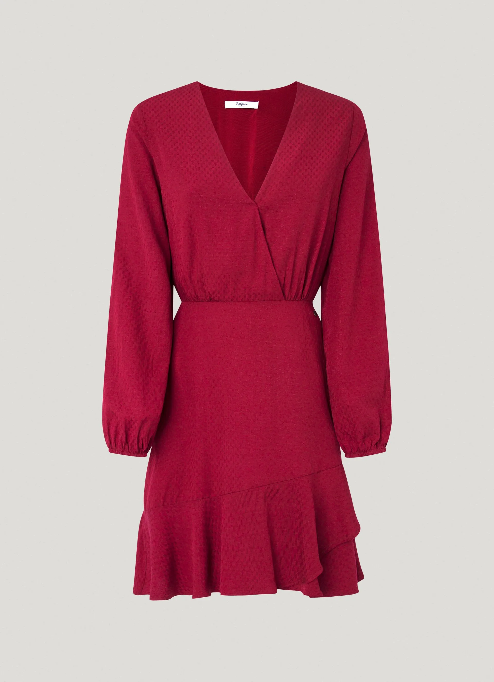 vestido corto cuello pico