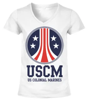 WT. Aliens (7) Camiseta cuello pico Mujer