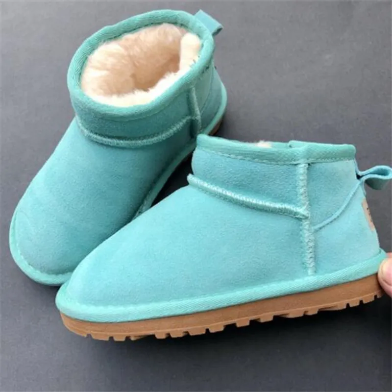 Zapatos para niños, botas para niñas, tobillo cálido de invierno para niños pequeños, Bot, zapato negro rosa, botas de nieve par