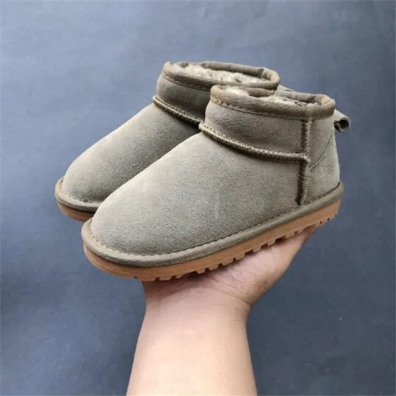Zapatos para niños, botas para niñas, tobillo cálido de invierno para niños pequeños, Bot, zapato negro rosa, botas de nieve par